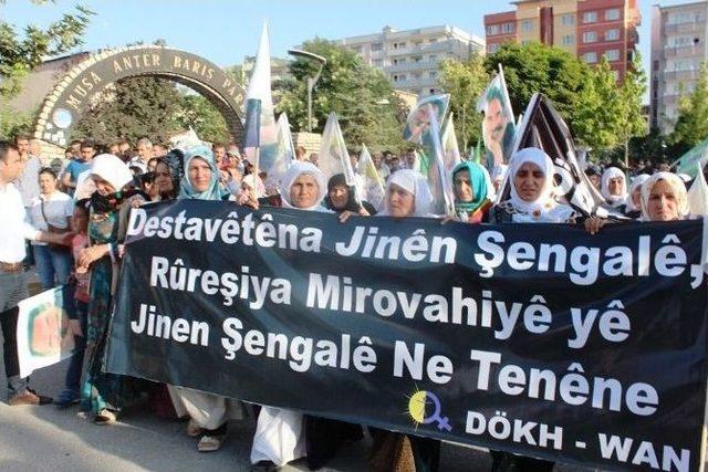 Van’da Şengal’e Destek Yürüyüşü