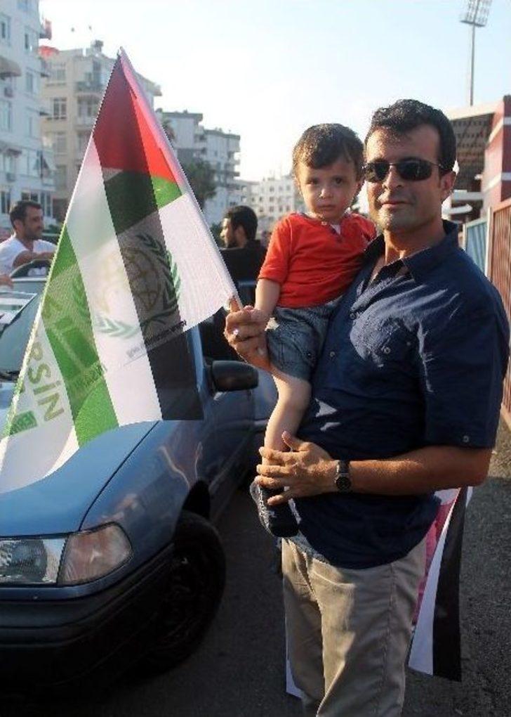 İsrail'i Araç Konvoyu İle Protesto Ettiler G3