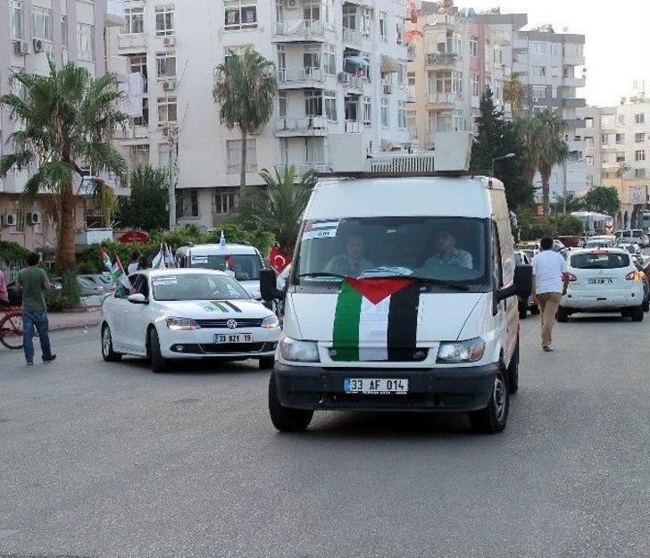 İsrail'i Araç Konvoyu İle Protesto Ettiler G4