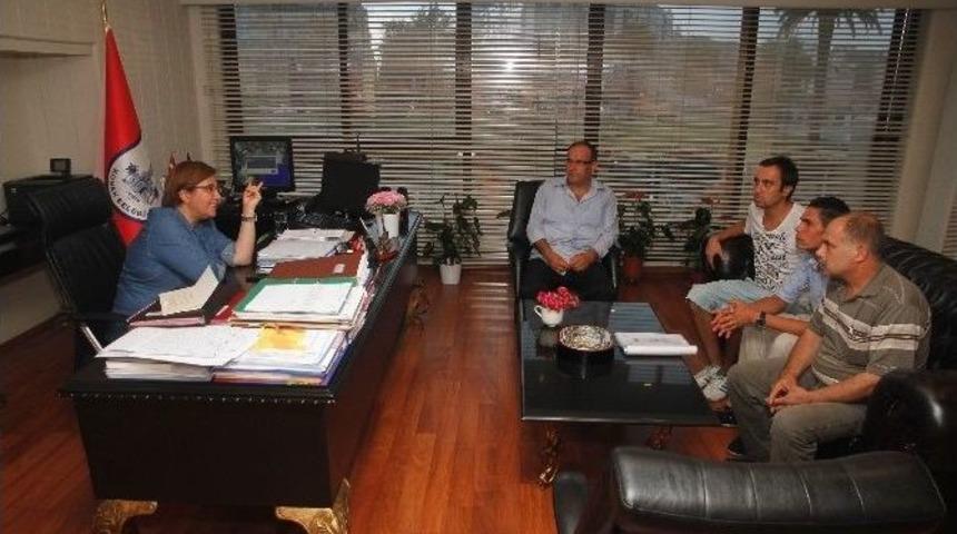 T&uuml;nel Mağdurları Başkan Pekdaş'ı Ziyaret Etti