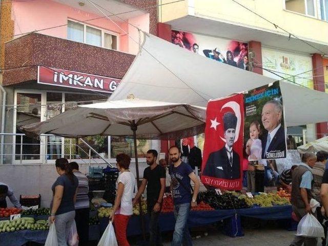 Kadınlar, İhsanoğlu İçin Pazarda Stant Açtı