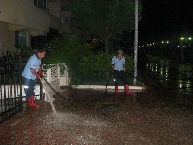 Kırklareli Belediyesi’nden Gece Mesaisi