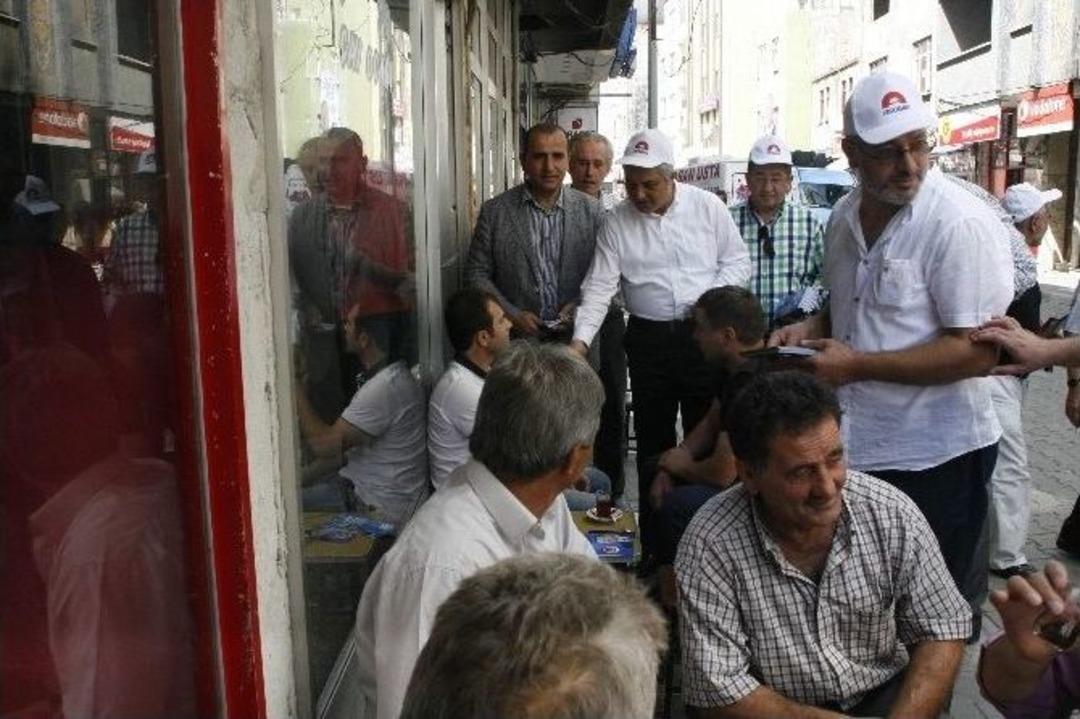 Ak Parti İl Başkanı Adnan G&uuml;nnar Erdoğan'ın Cumhurbaşkanlığı İ&ccedil;in İl&ccedil;eleri Tek Tek Geziyor