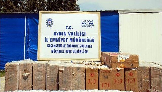 Aydın’da 41 Bin Paket Kaçak Sigara Ele Geçirildi