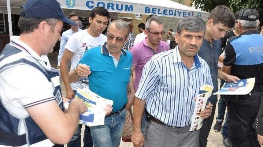 &Ccedil;orum Polisinden Cemaate Uyuşturucu Madde Uyarısı