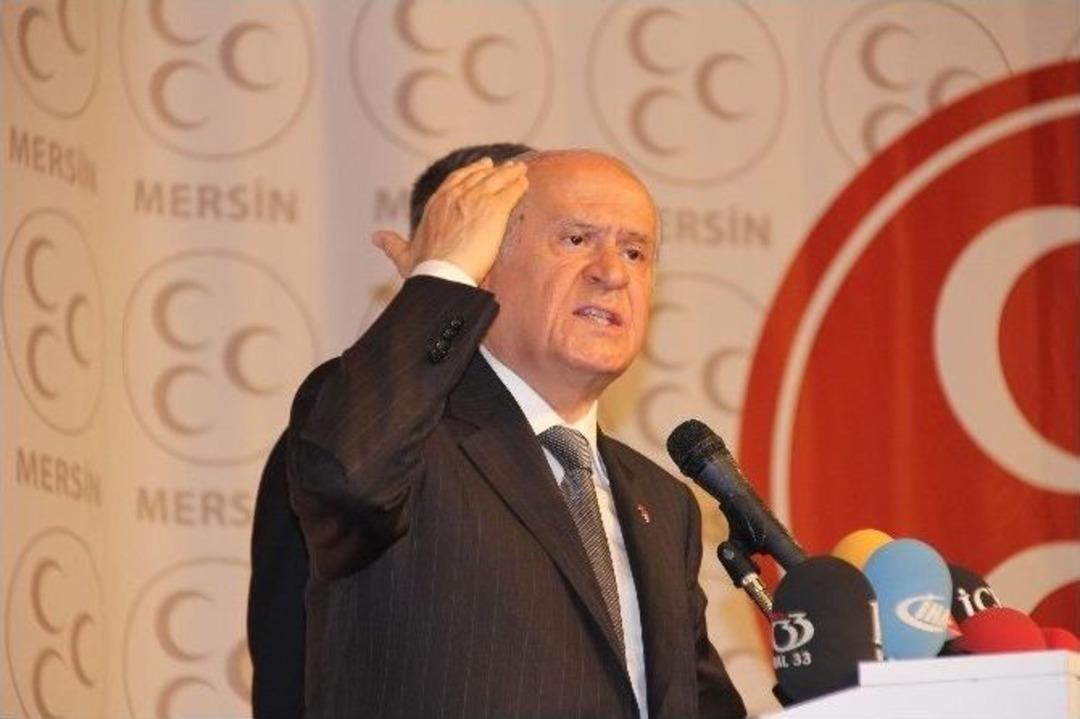 Bah&ccedil;eli, Mersin'de Halka Seslendi