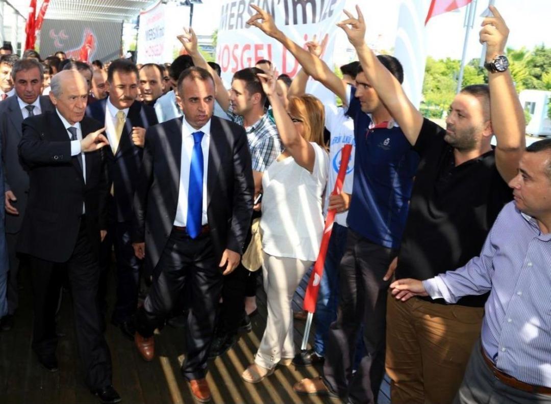 MHP Genel Başkanı Bah&ccedil;eli, Mersin'de: