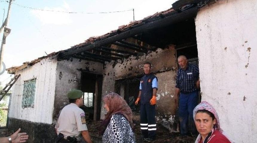 Kulu&rsquo;da Ev Yangını