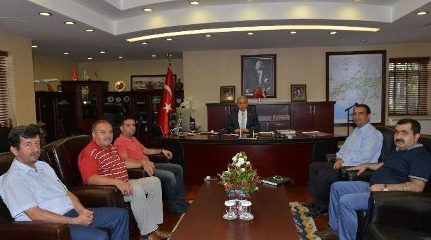 Gıda Toptancıları Derneği&rsquo;nden Vali B&uuml;y&uuml;k&rsquo;e Ziyaret