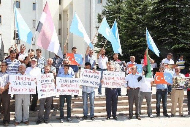 Çin Zulmü Nevşehir’de Protesto Edildi