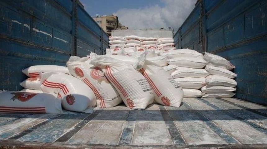 İskenderun'dan Suriye'ye 7,5 Ton Un