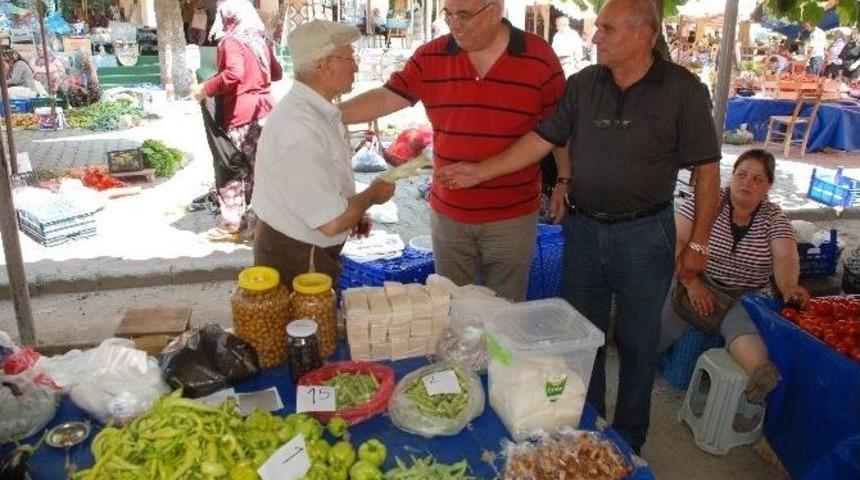 Ali Sarıbaş Pazarcı Esnafını Ziyaret Etti