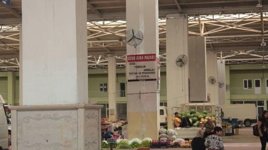 Nevşehir&rsquo;de Kapalı Pazaryerine 60 Vantilat&ouml;r Monte Edildi