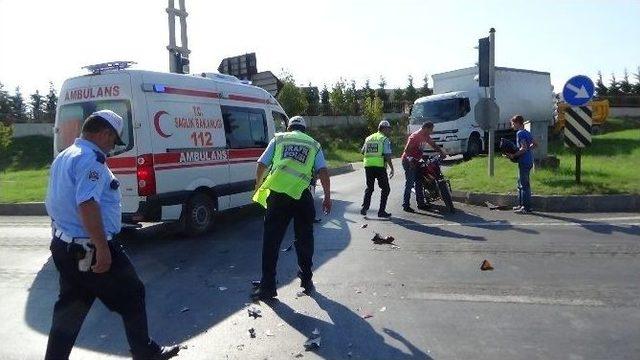 Çorlu’da Trafik Kazası: 1 Yaralı