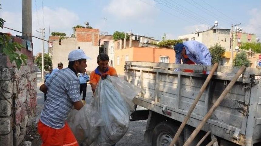 Tarsus Zabıtasından &Ccedil;&ouml;p Ev Operasyonu