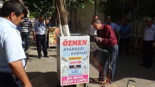 Siirt Belediyesi Kaldırım İşgallerine Savaş Açtı