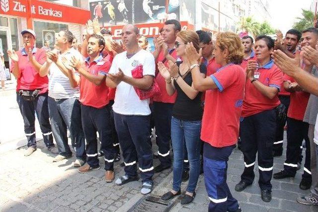 Parkomat Çalışanları Eyleme Devam Etti