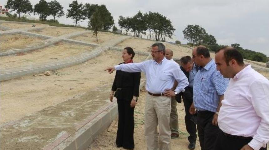 K&ouml;şker Pelitli Mezarlığı&rsquo;nda Denetleme Yaptı