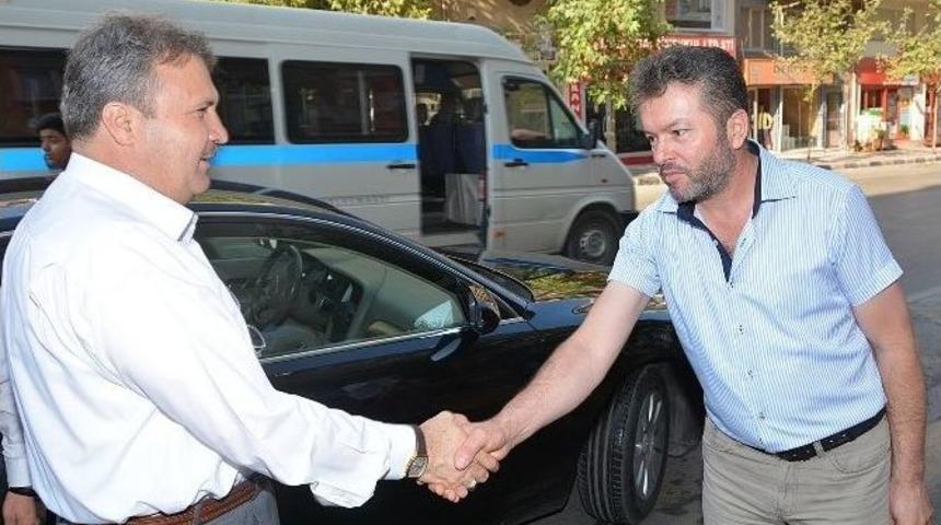 Başkan &Ccedil;er&ccedil;i Esnafla Buluştu