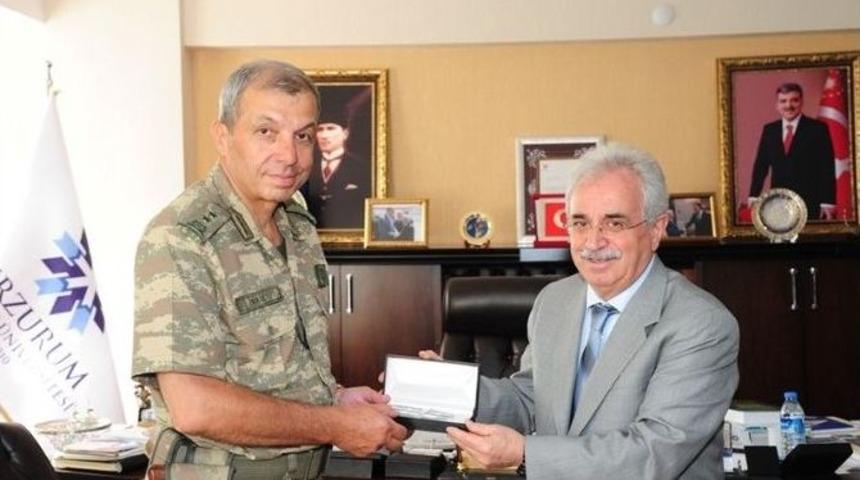 Tümgeneral Batı’dan Rektör Prof. Dr. Yaylalı’ya Veda Ziyareti