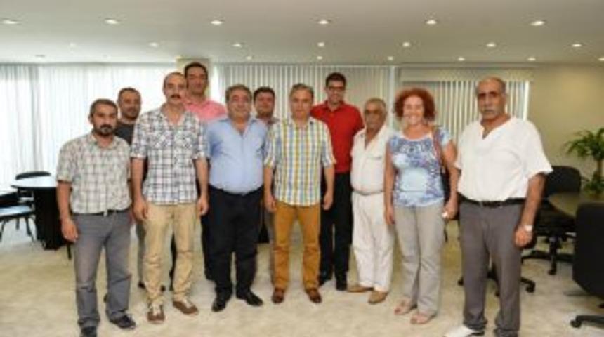 Hacı Bektaş Veli Anadolu K&uuml;lt&uuml;r Vakfı'ndan Başkan Uysal'a Ziyaret