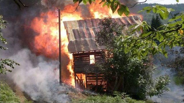 Bahçedeki Otlar Yakılırken Alevler Eve Sıçradı