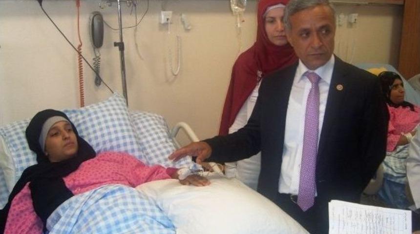 Muzaffer Yurttaş Gazze Ve Azerbaycanlı Hastaları Ziyaret Etti