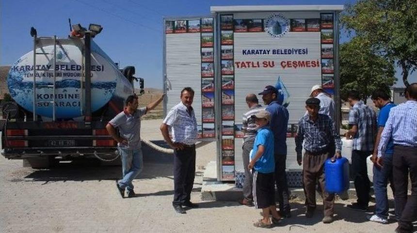Karatay&rsquo;ın Uzak Mahallelerine Tatlı Su Deposu