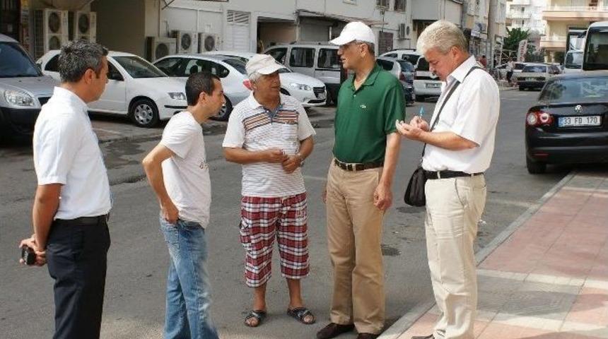Başkan Tarhan Mahallelerde İnceleme Yaptı