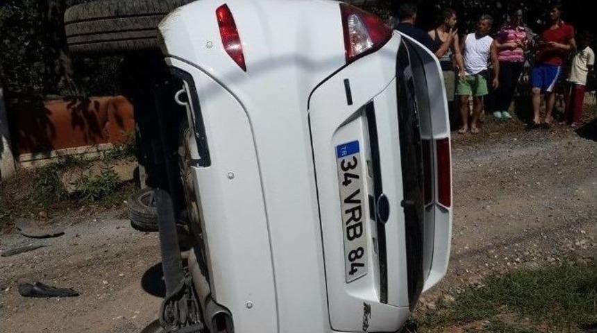 Ak&ccedil;akoca&rsquo;da Trafik Kazası: 2 Yaralı