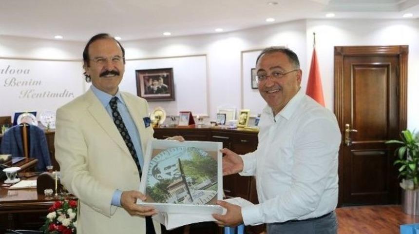 İbb Eski Başkanı G&uuml;rtuna&rsquo;dan Başkan Salman&rsquo;a Ziyaret