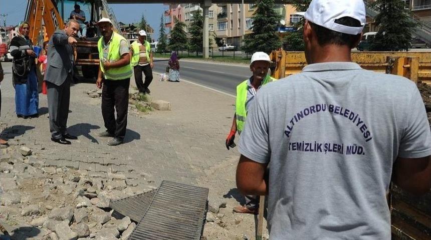 Altınordu Belediyesi'nden Olası Su Baskını &Ouml;nlemi