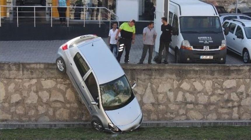 Park Esnasında Gaza Basınca &Ccedil;aya U&ccedil;tu