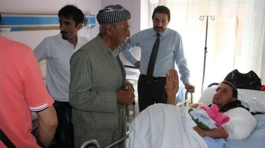 İha Heyetinden Yaralı Muhabire Ziyaret