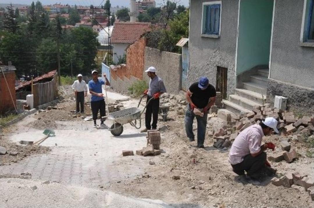Kilit Parke Taşı Sokaklarda Bakım Ve Onarım &Ccedil;alışmaları
