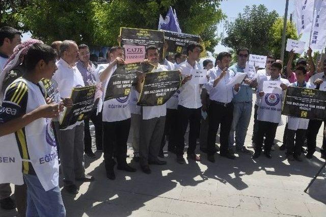 Şırnak’ta Ortadoğu’daki Katliamlar Protesto Edildi