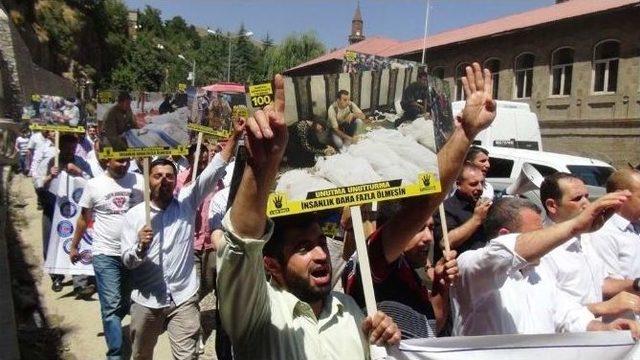 Bitlis’te Rabia Yürüyüşü