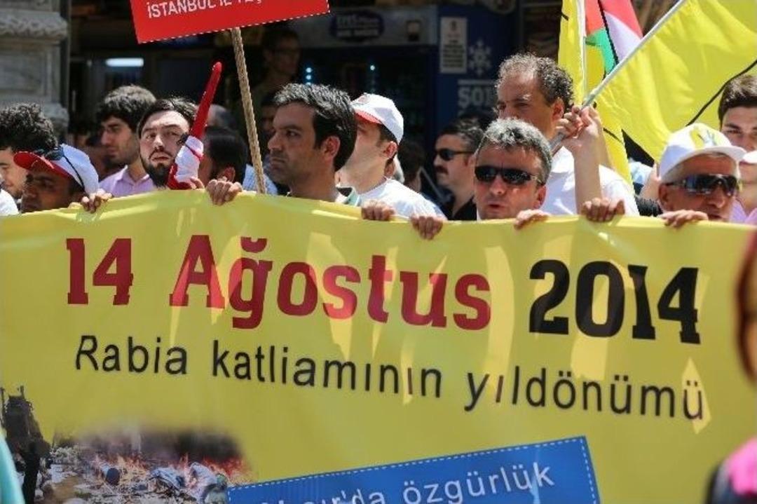 Beyoğlu&rsquo;nda &lsquo;rabia G&uuml;n&uuml;&rsquo; Y&uuml;r&uuml;y&uuml;ş&uuml;