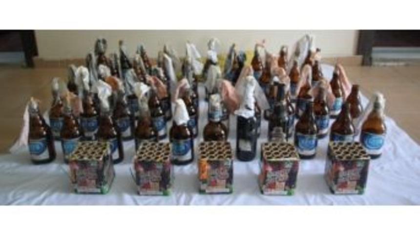 Ağrı&rsquo;da Kullanıma Hazır 53 Adet Molotof Ele Ge&ccedil;irildi