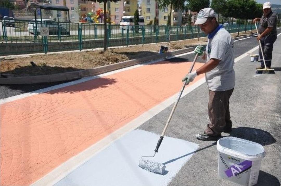 Kanal Boyunda Y&uuml;r&uuml;y&uuml;ş Ve Bisiklet Yolu &Ccedil;alışmaları