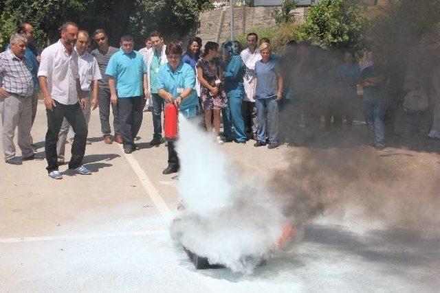 Hastanede Nefes Kesen Yangın Tatbikatı