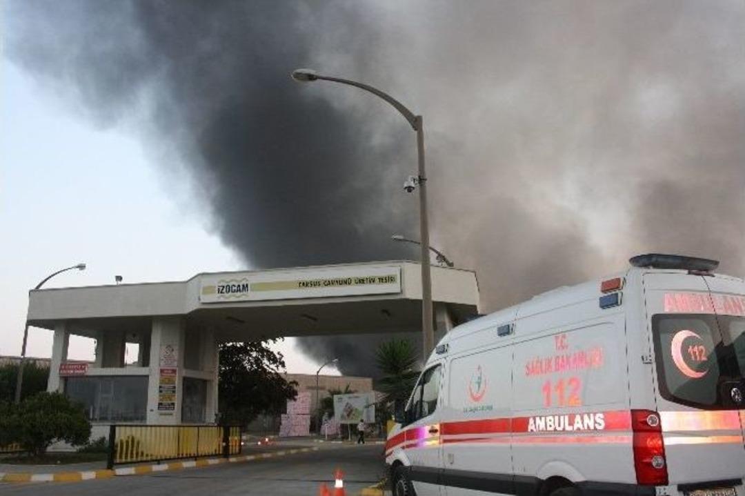 Tarsus&rsquo;ta Fabrika Yangını