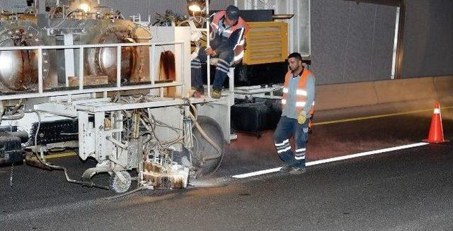 Başkent’te 12 Bin 500 Kilometre Yol Çizgisi