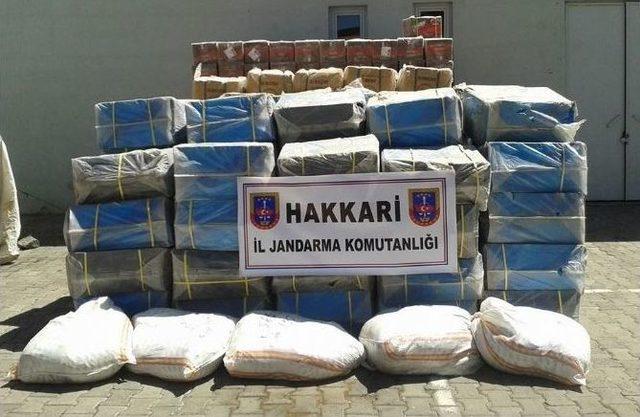 Jandarma 6 Ton 200 Kilo Kaçak Çay Ele Geçirdi