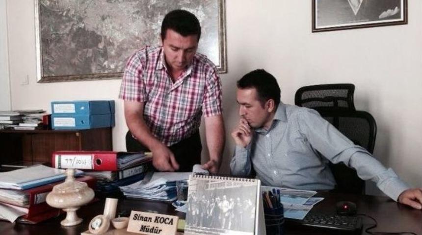 Başkan Bakıcı K&uuml;lt&uuml;r Varlıklarını Koruma B&ouml;lge M&uuml;d&uuml;r&uuml; Koca&rsquo;yı Ziyaret Etti