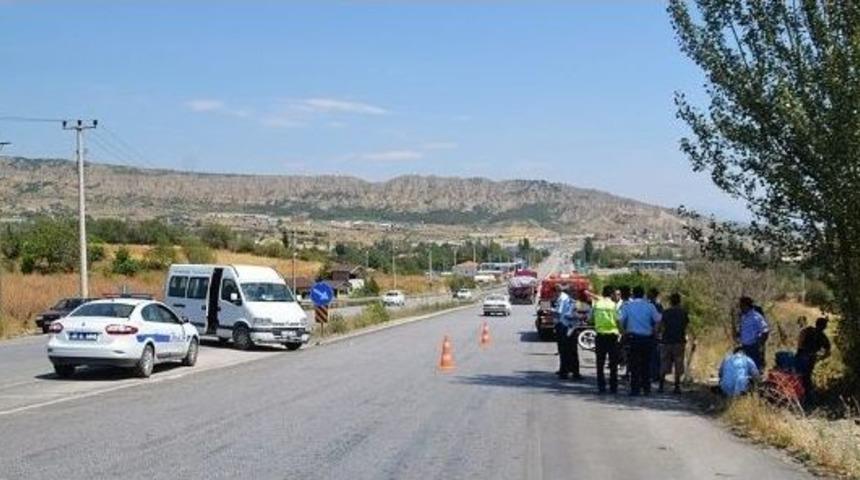 Tosya D-100&rsquo;de Motosiklet Kazası: 1 Yaralı