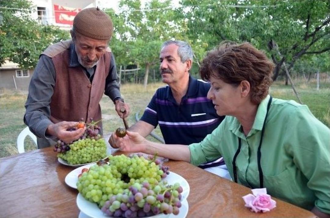 Başkan Necati G&uuml;rsoy &Ccedil;i&ccedil;ek&ccedil;i Dedeyi Ziyaret Etti