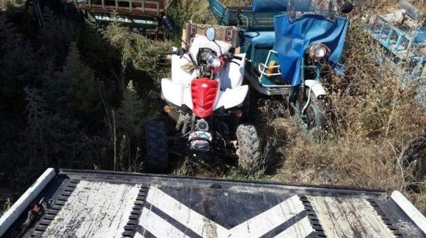 H&uuml;y&uuml;k&rsquo;te Atv Motoru Devrildi: 1 Yaralı