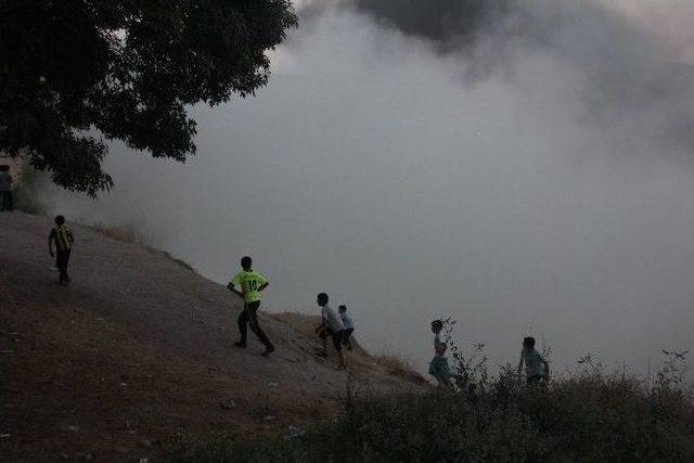 Hakkari Karting Pistinde Çıkan Yangın Korkuttu