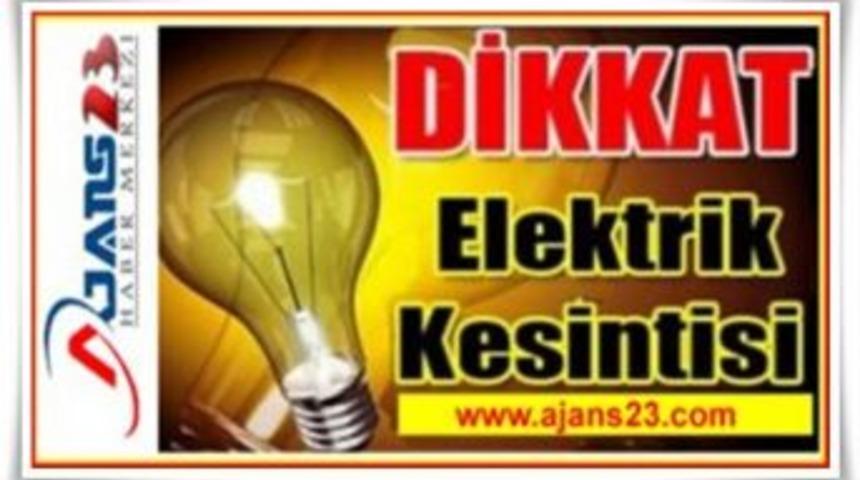 Elazığ&rsquo;da Elektrik Kesintisi